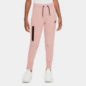 Nike Junior Girls' Sportswear Tech Fleece Pants Pink Oxford / Black