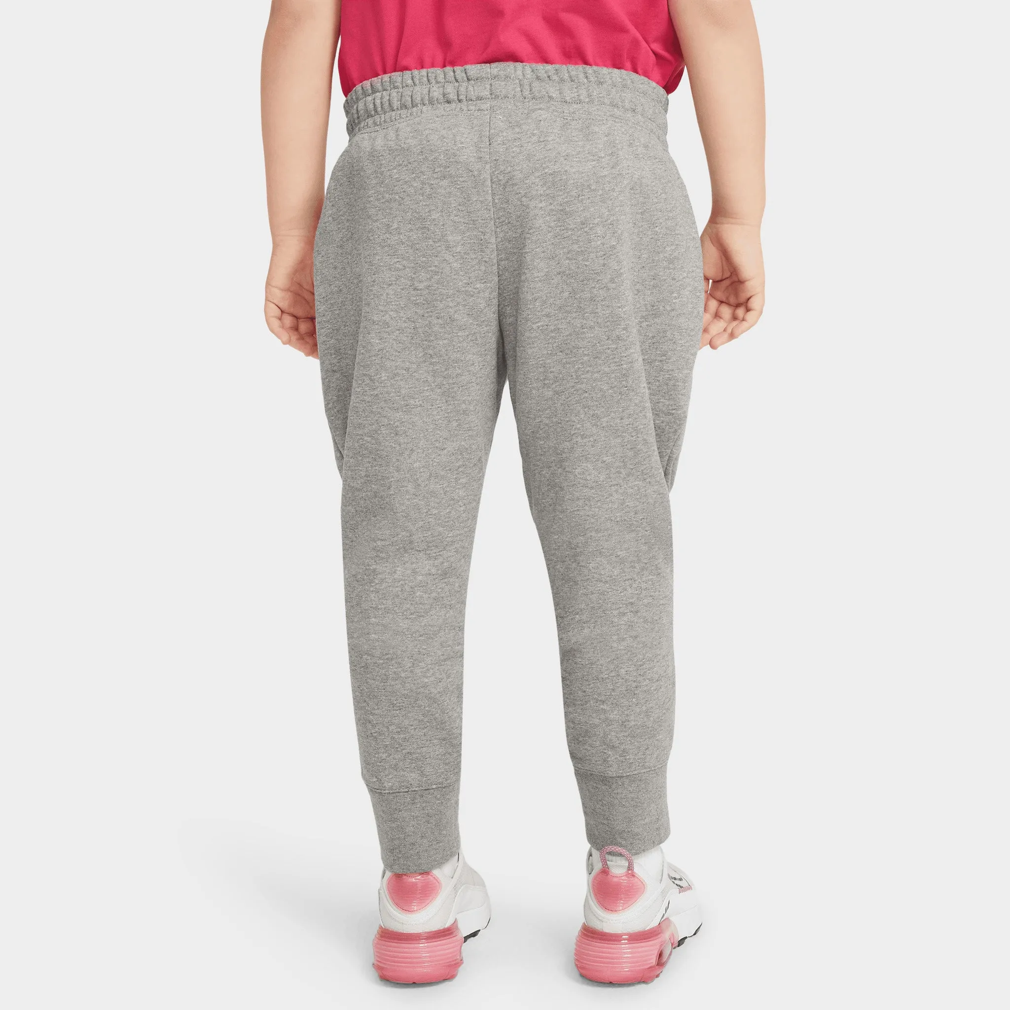 Nike Sportswear Club Junior Girls' French Terry Hi-Rise Fitted Pants Carbon Heather / White