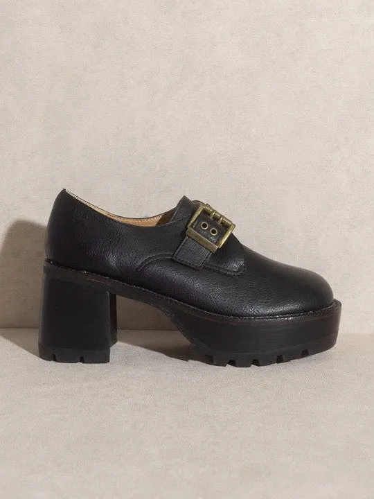 OASIS SOCIETY Shoe Obsession - Sarah Buckled Platform Loafers