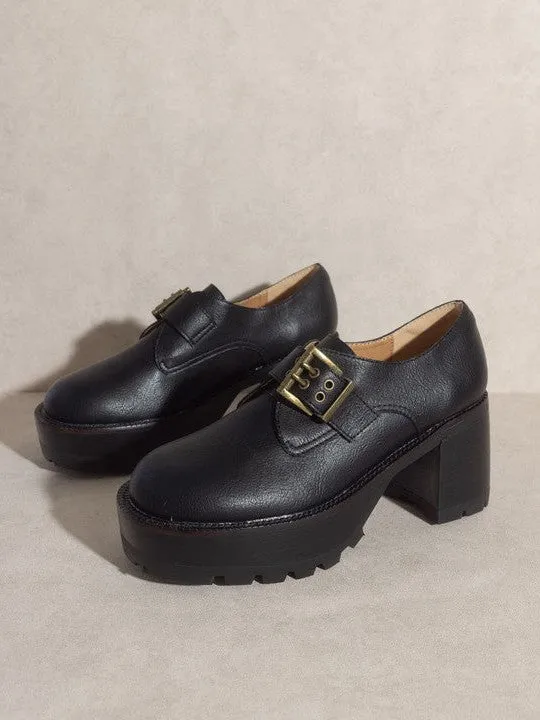 OASIS SOCIETY Shoe Obsession - Sarah Buckled Platform Loafers