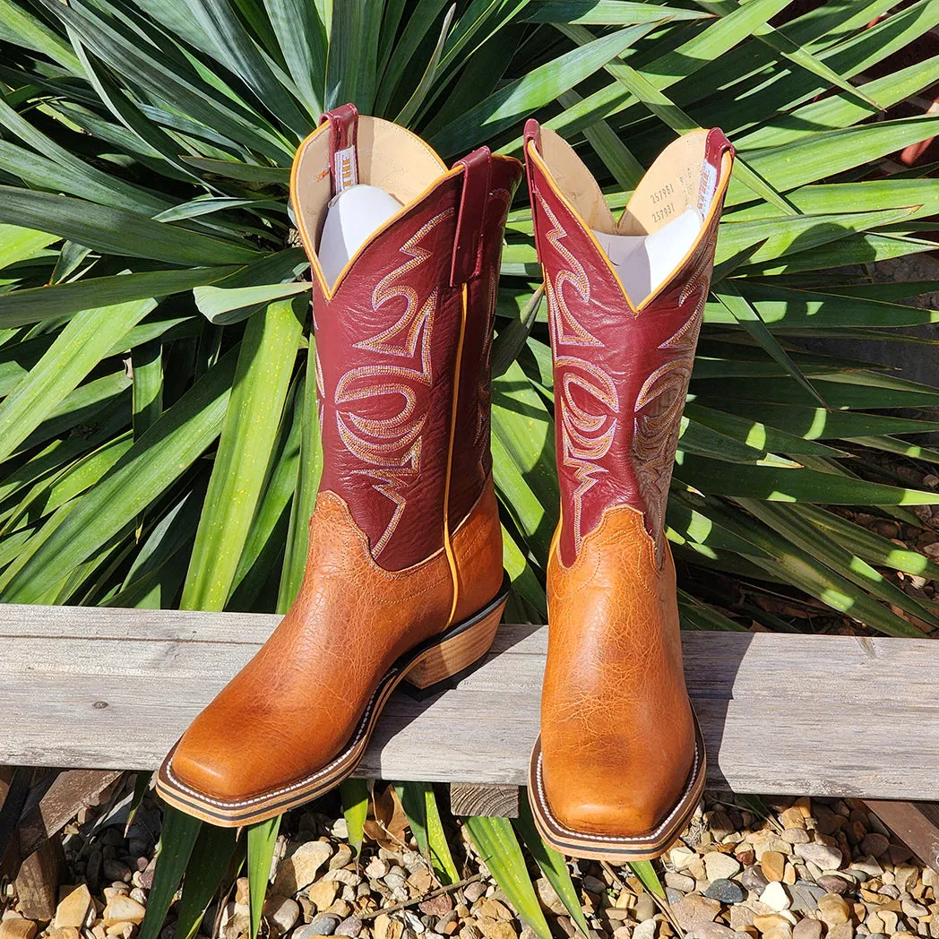 Olathe Men's Tan Bison Sangria Boots