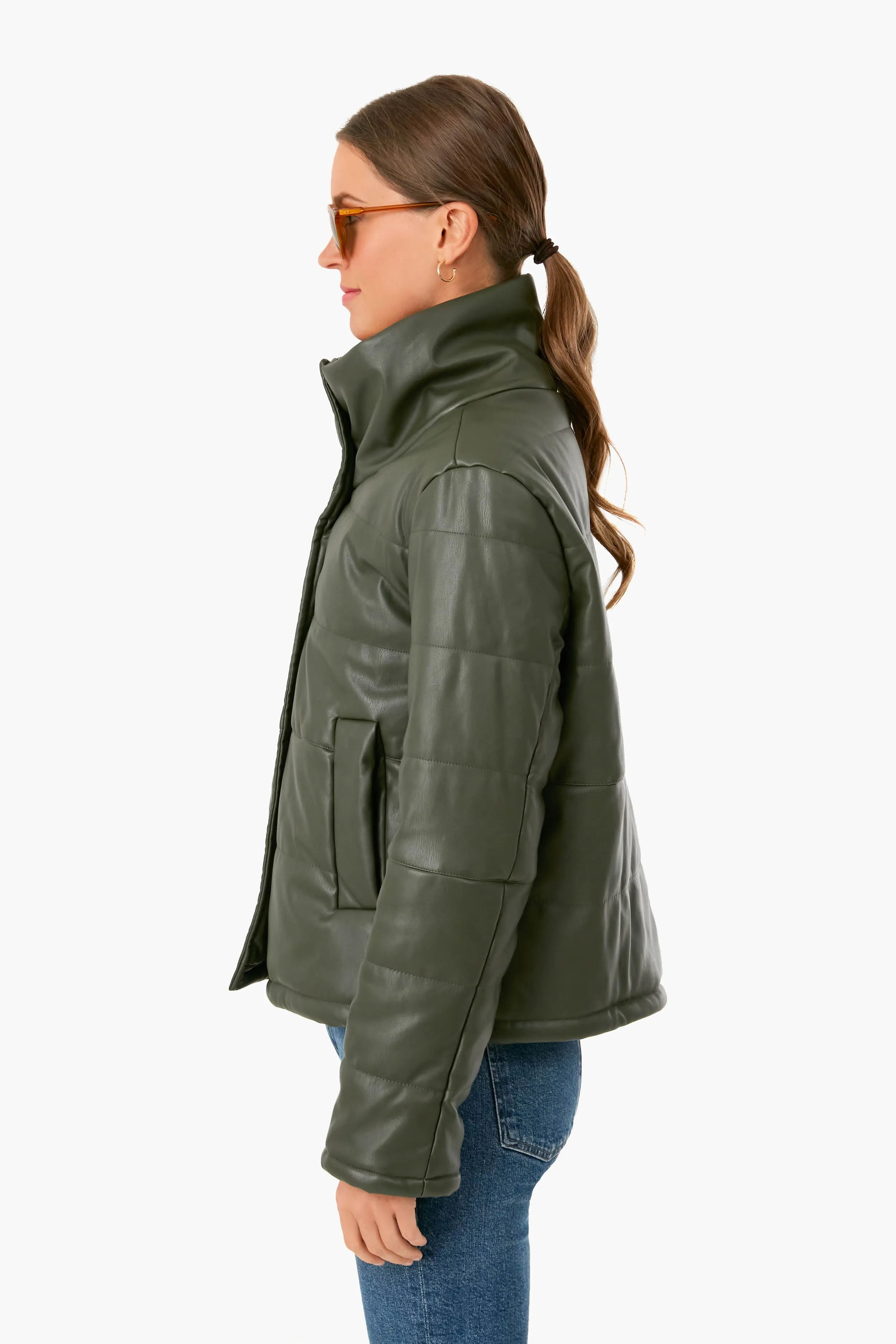 Olive Leather Ralph Jacket