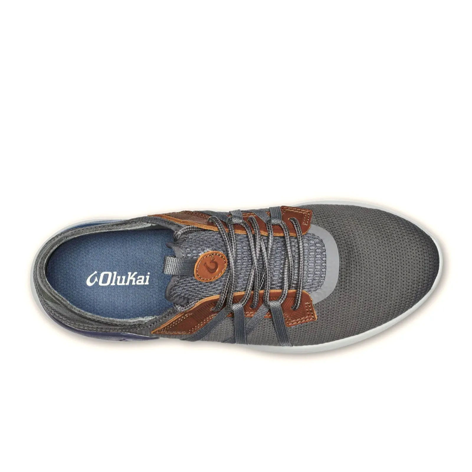 OluKai Mio Li Sneaker (Men) - Pavement/Vintage Indigo