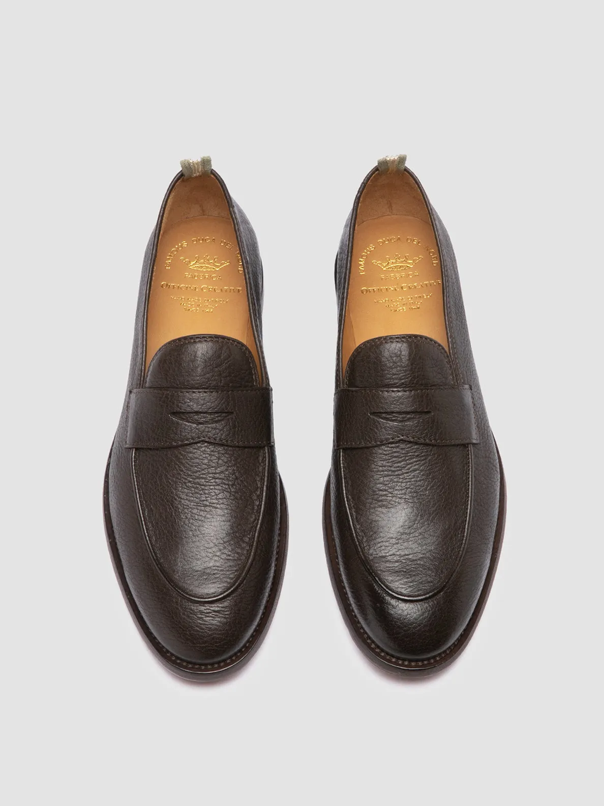 OPERA 001 - Brown Leather Penny Loafers