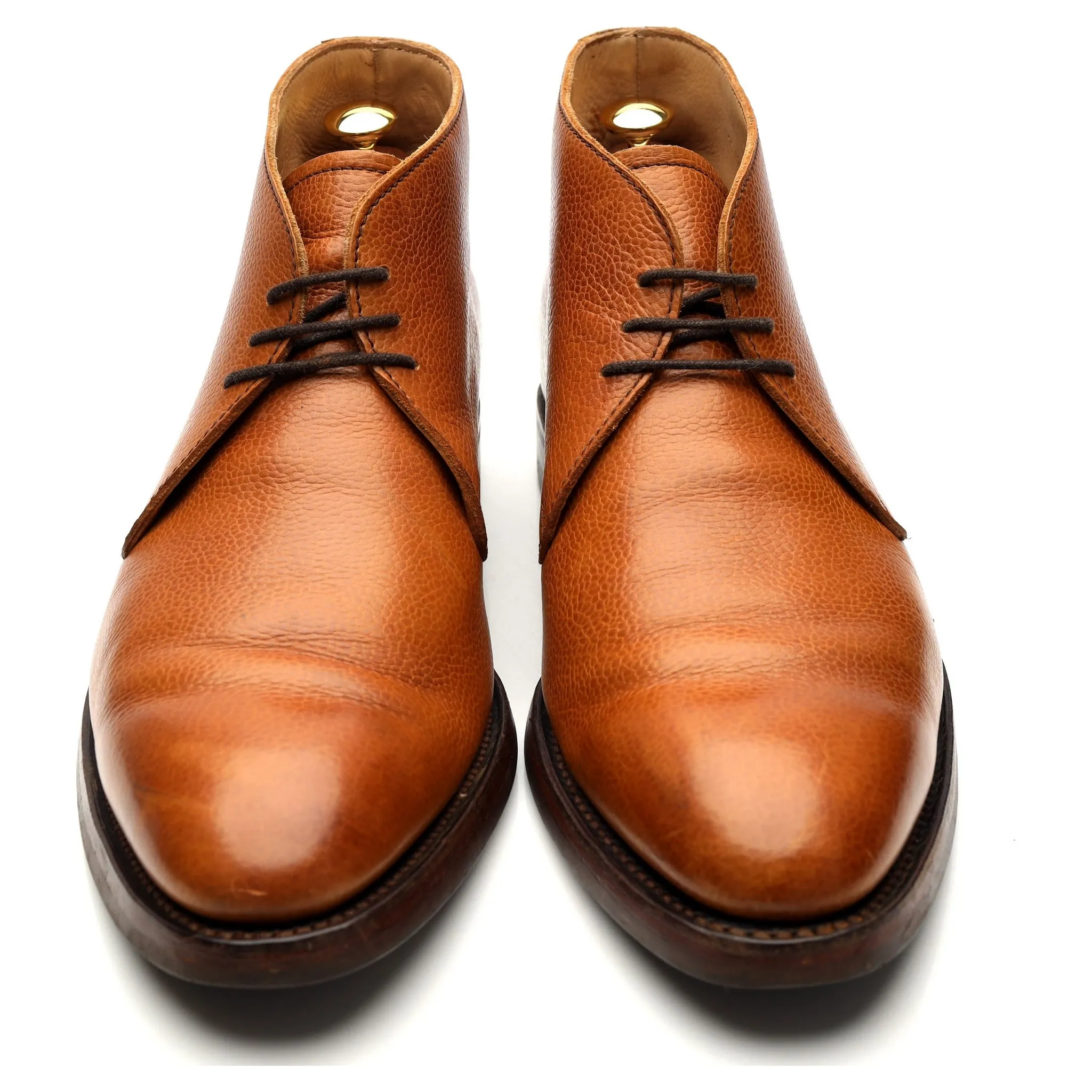 'Orkney' Tan Leather Chukka Boots UK 10 F