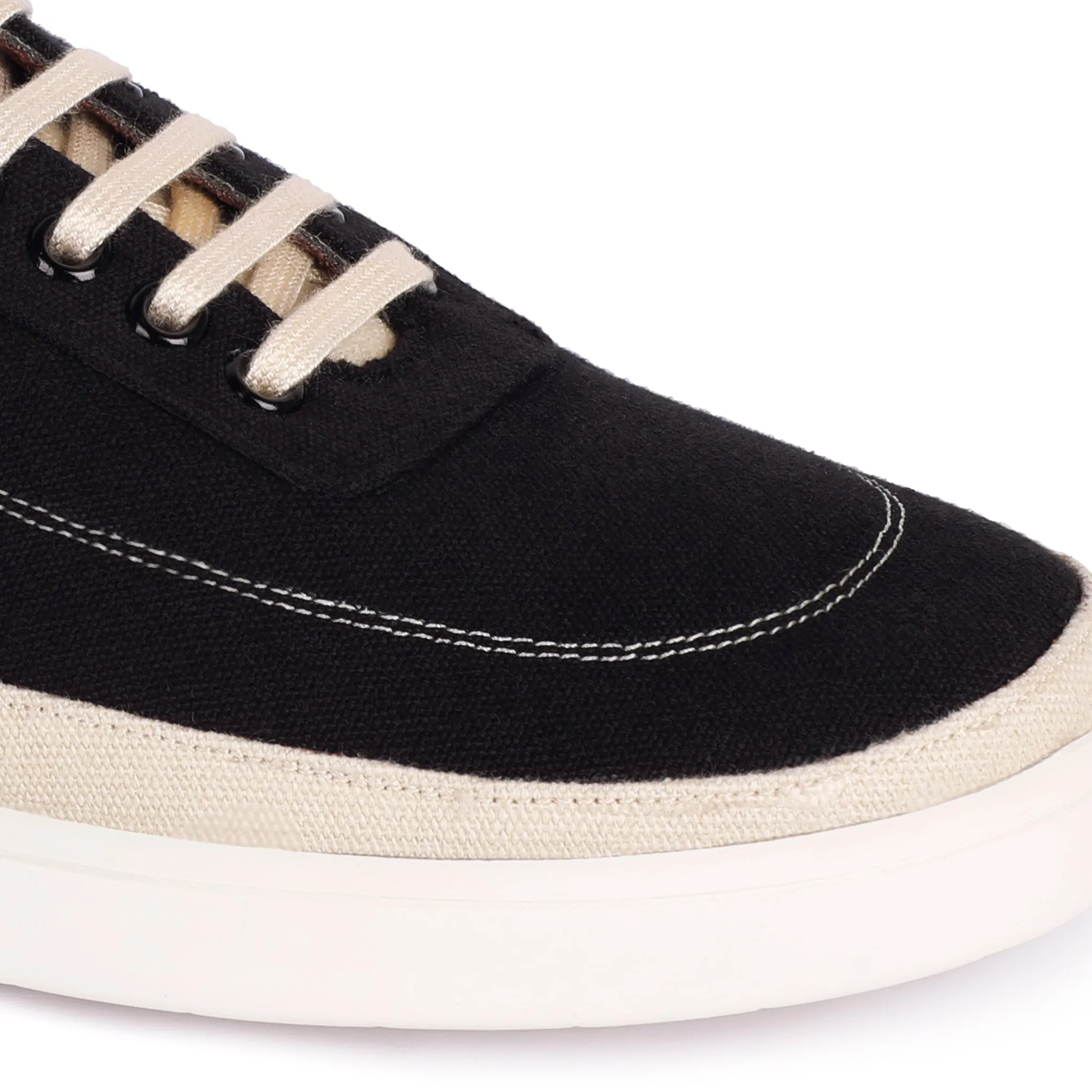 Paaduks Ske Eco-Sole Sneakers Black and Beige Women