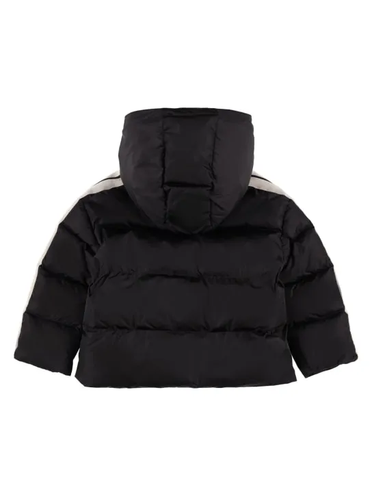 Palm Angels   Logo hooded nylon puffer jacket 