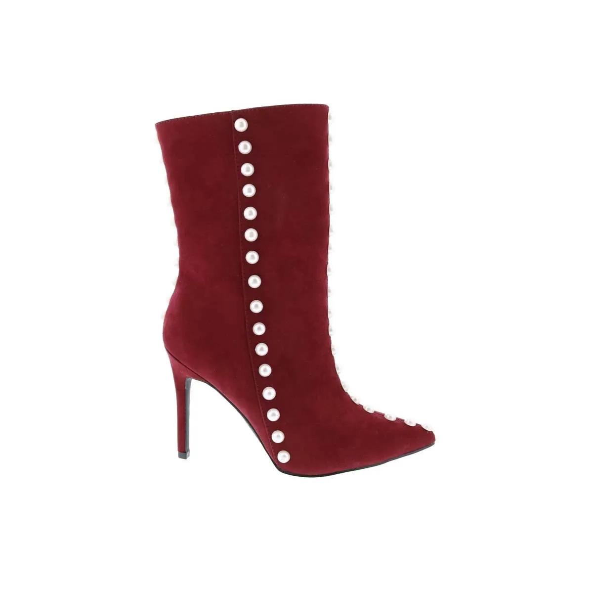 Penny Loves Kenny Oxy Women Bootie In Wine Microsuede