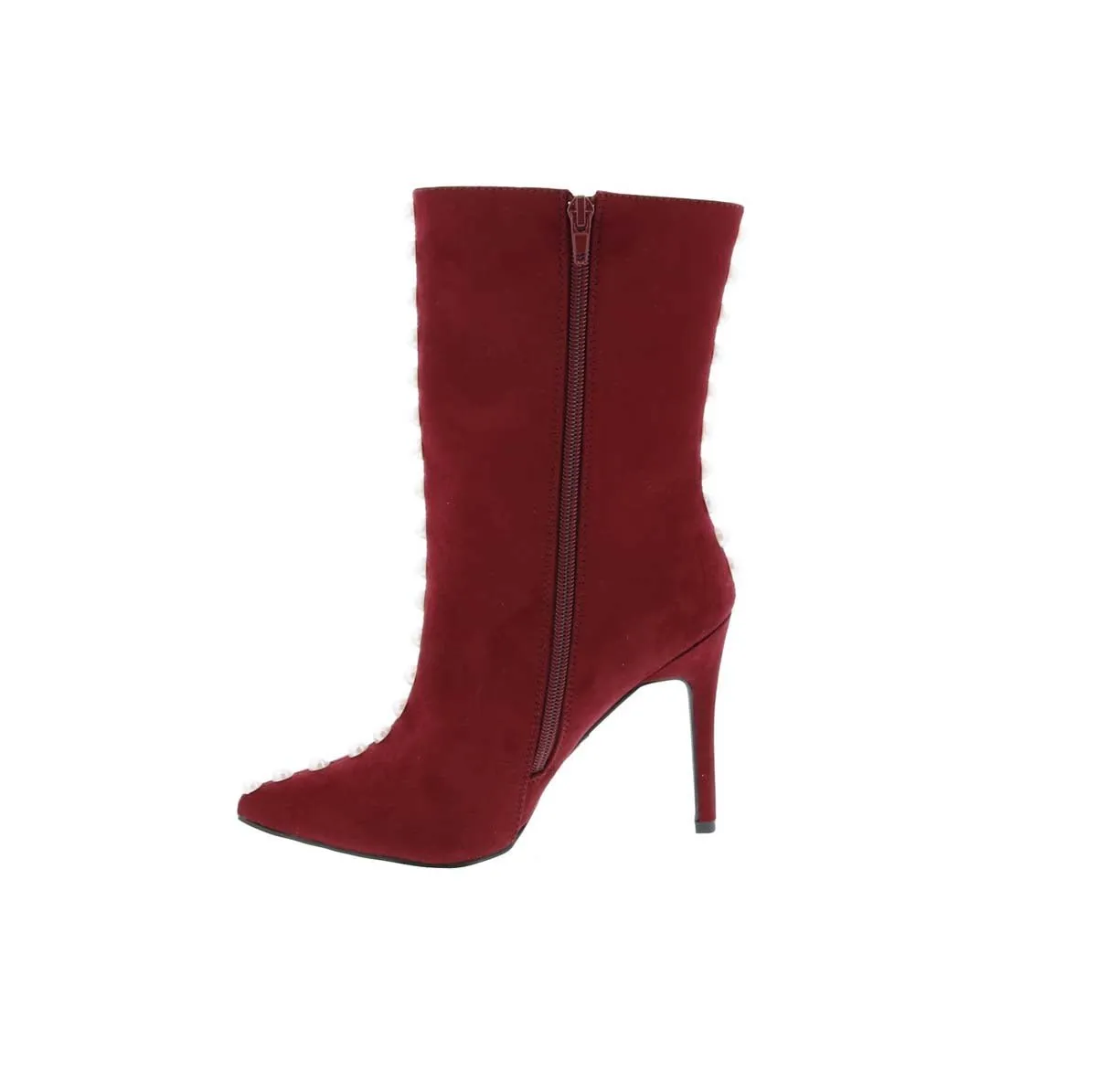 Penny Loves Kenny Oxy Women Bootie In Wine Microsuede