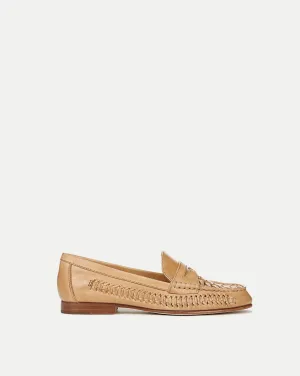 Penny Woven Leather Loafer