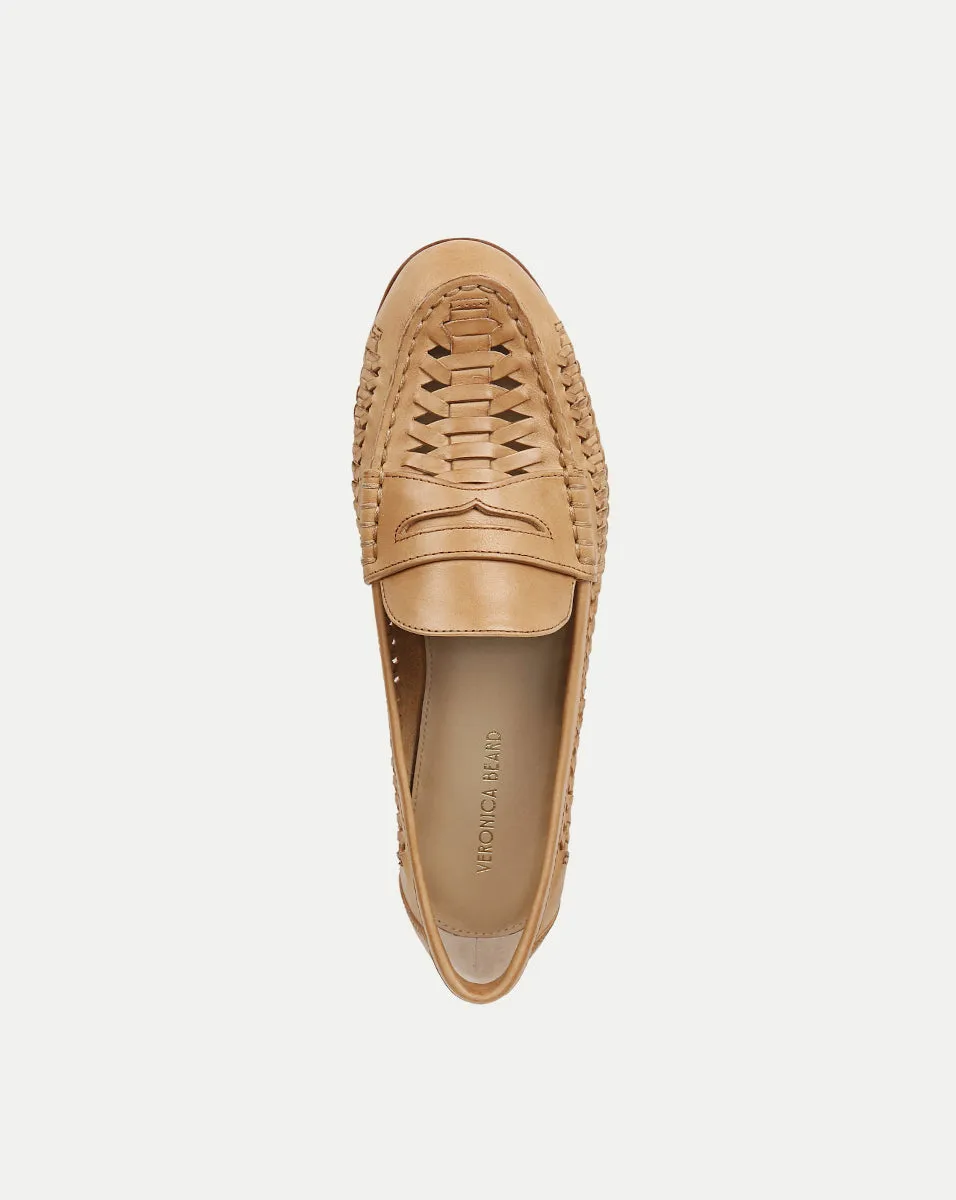 Penny Woven Leather Loafer