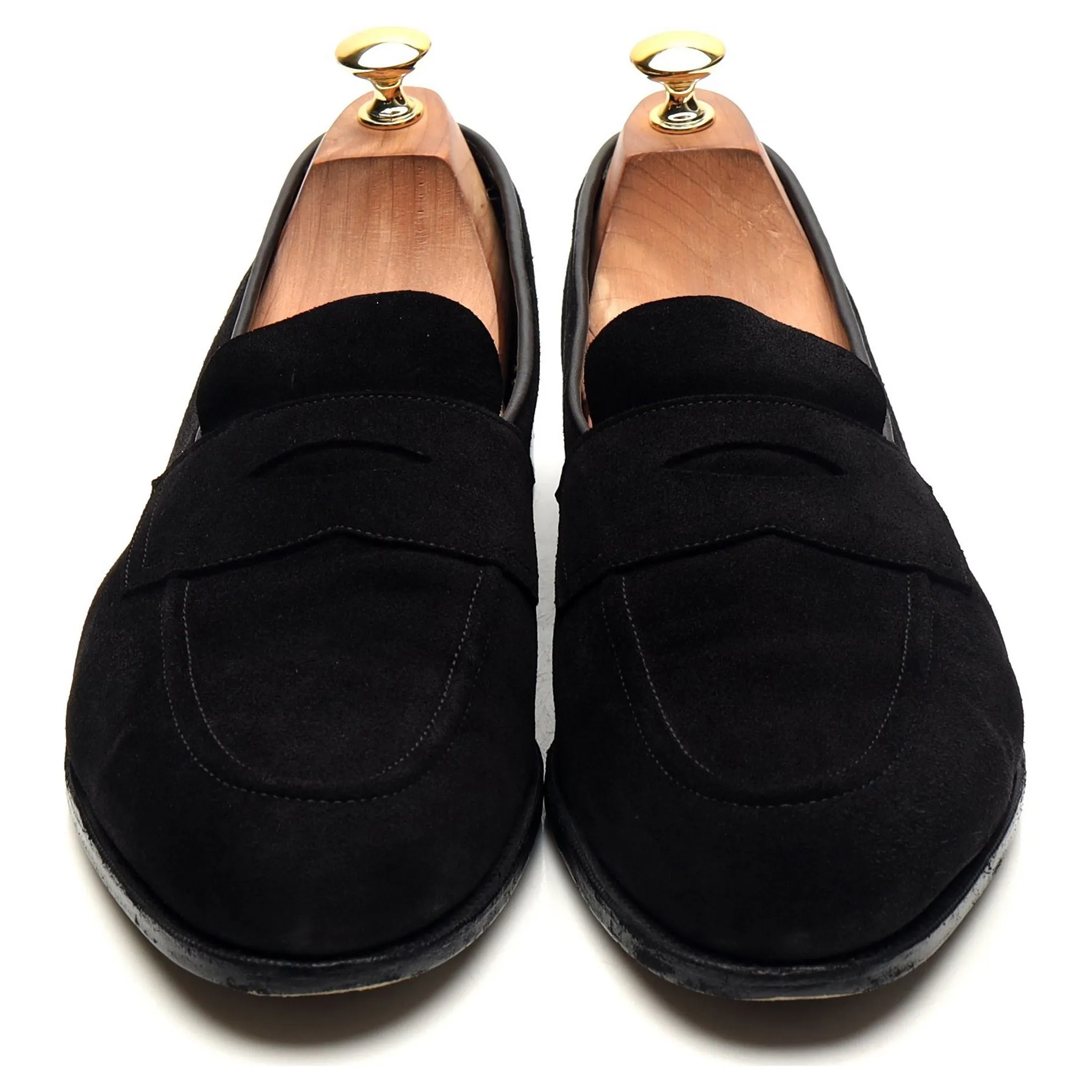 'Piccadilly' Black Suede Loafers UK 10 E