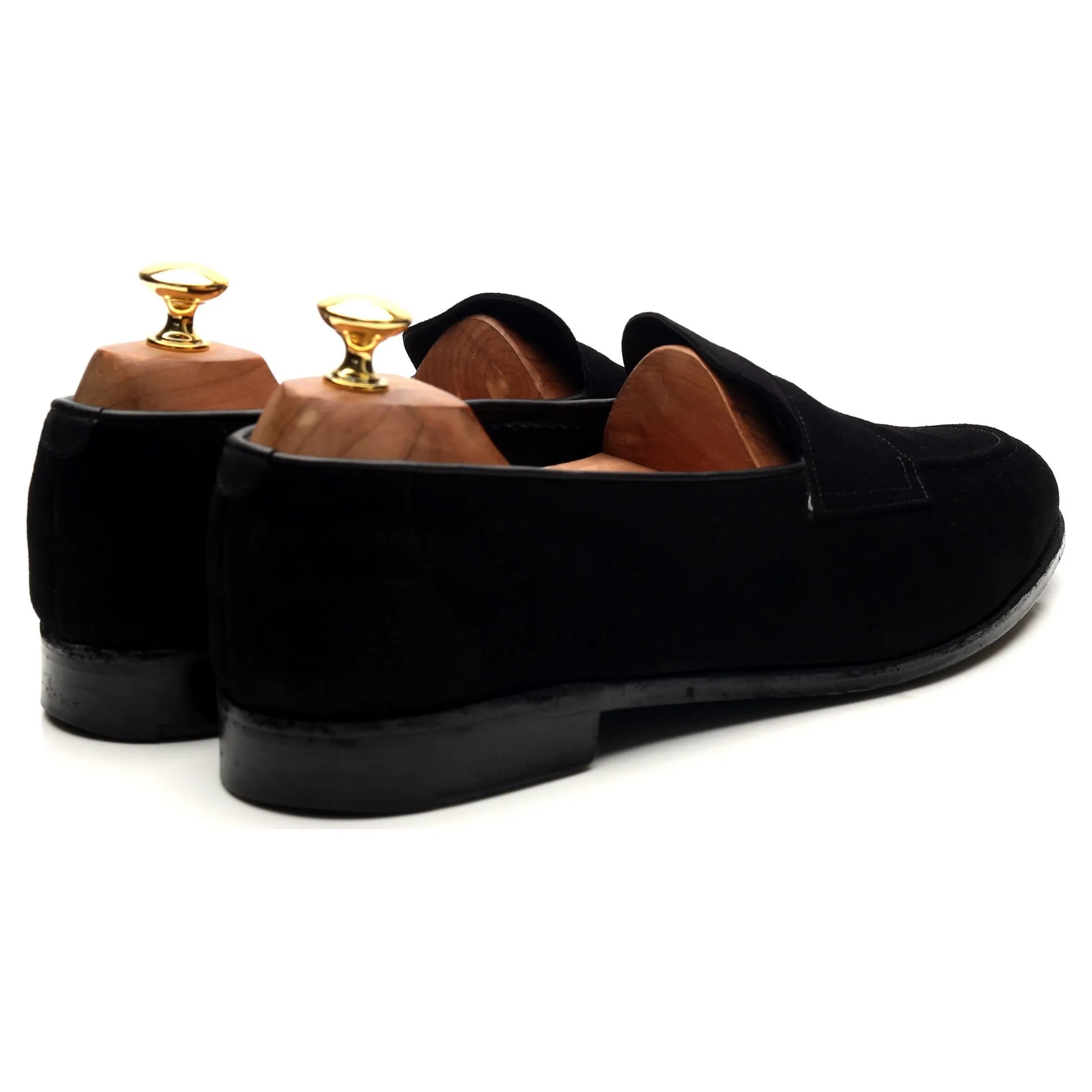 'Piccadilly' Black Suede Loafers UK 10 E