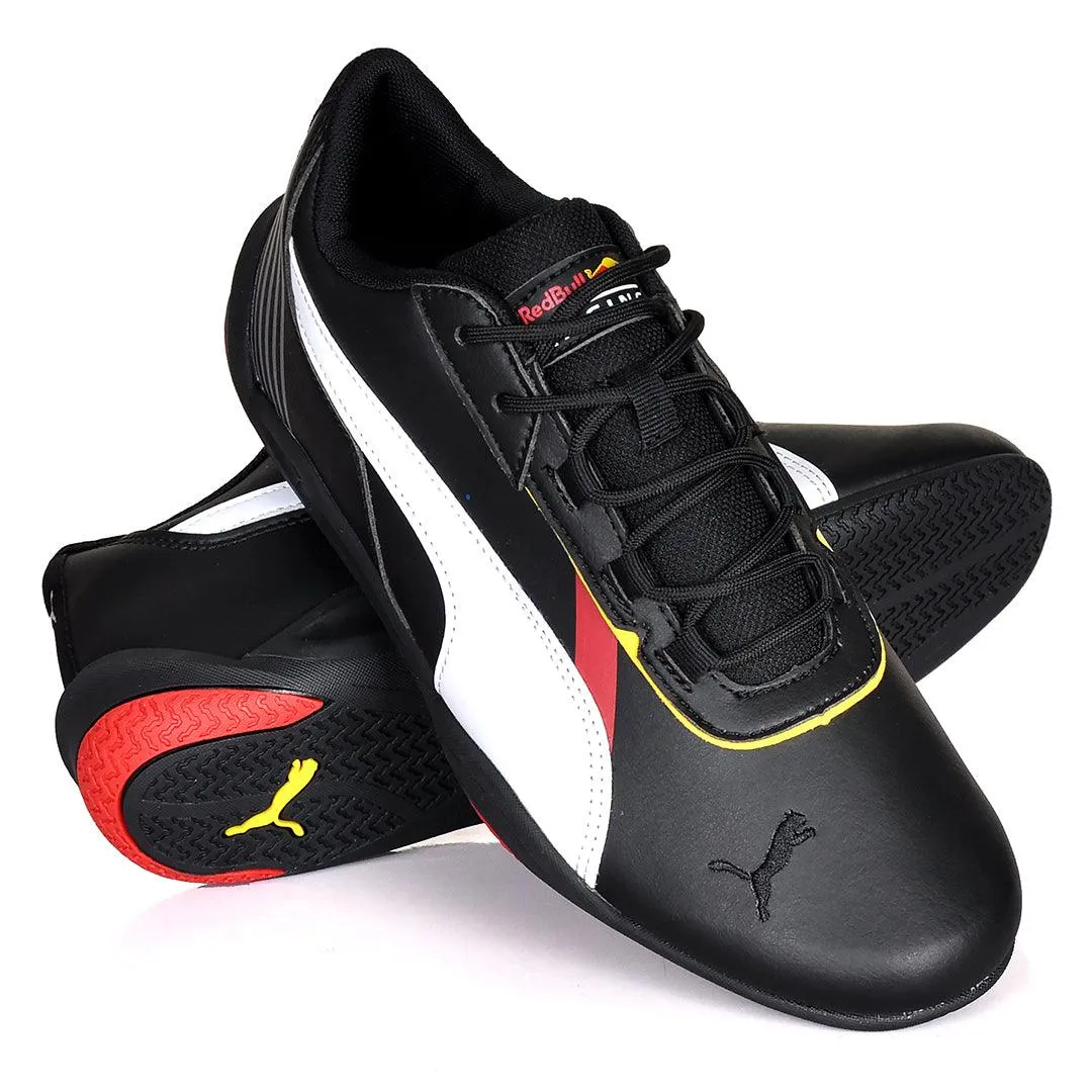 PM Red Bull Racing Logo Designed Sneakers -Black