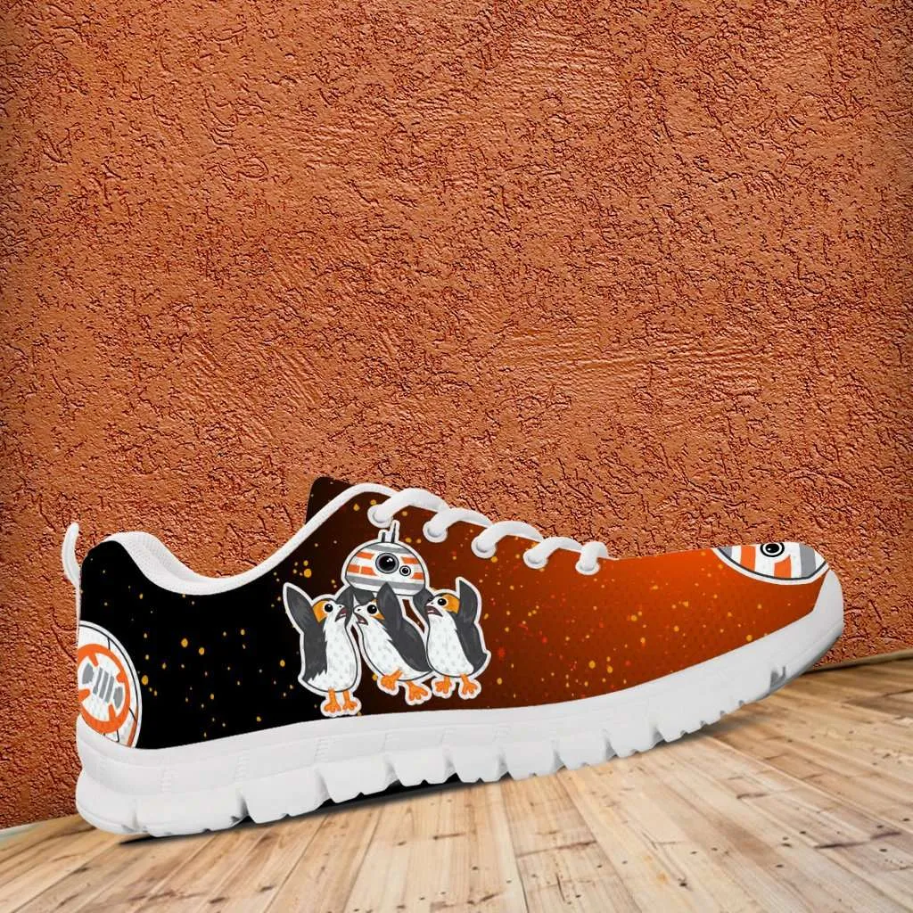 Porgs Playing with BB-8 Running Shoes - White