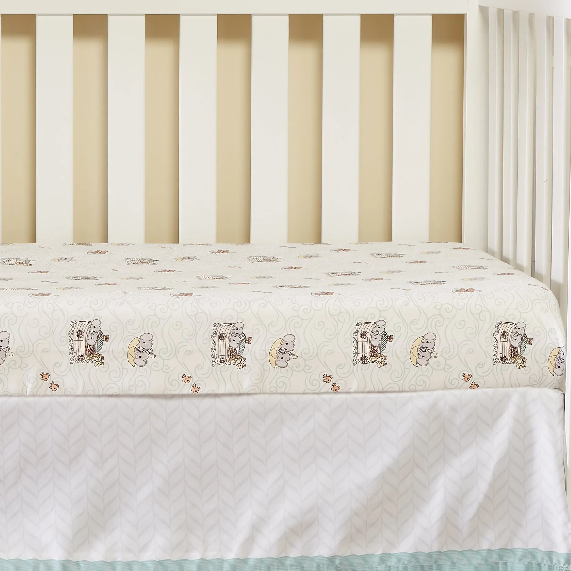 Precious Moments Boys 2 Pack Fitted Crib Sheet