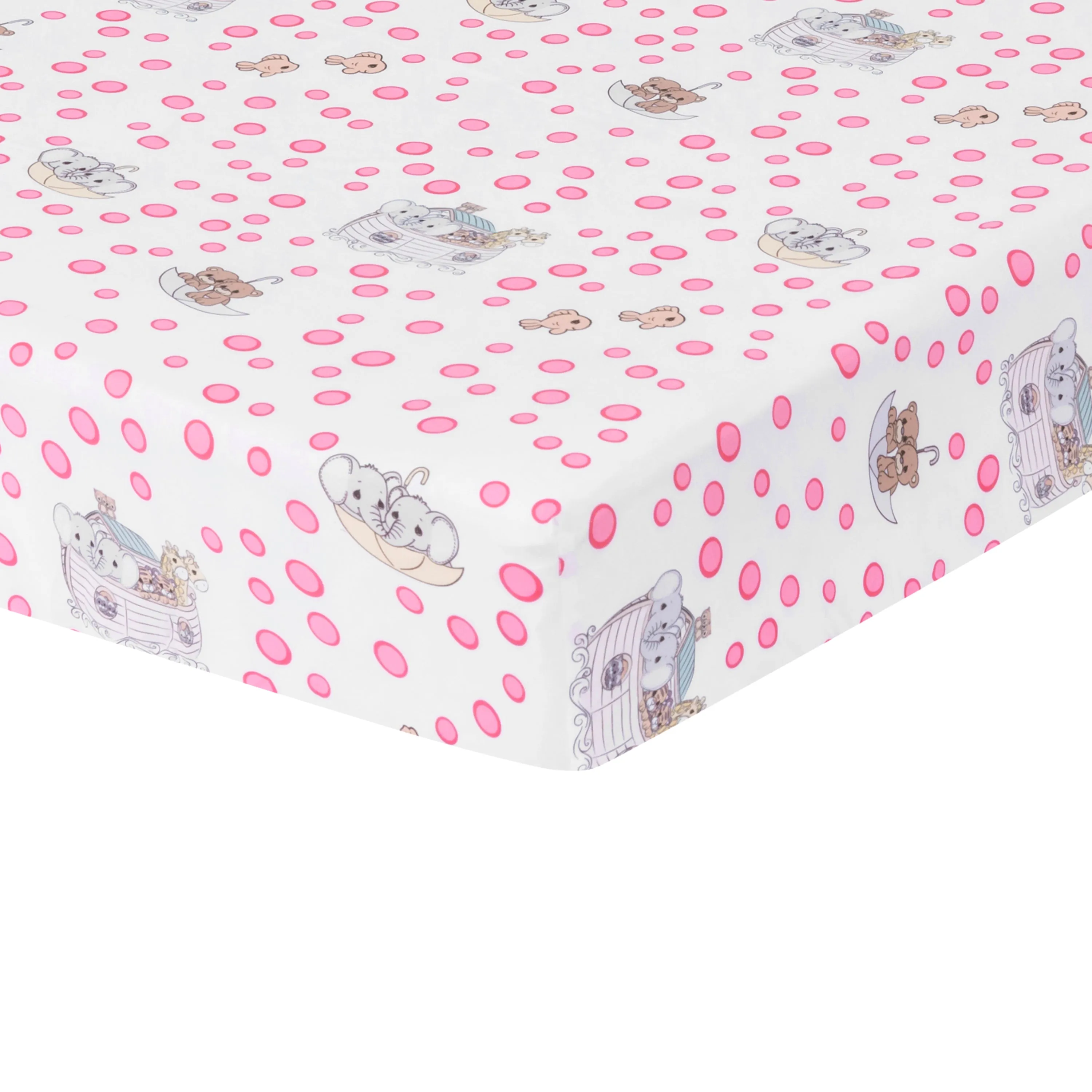 Precious Moments Girls 2 Pack Fitted Crib Sheet