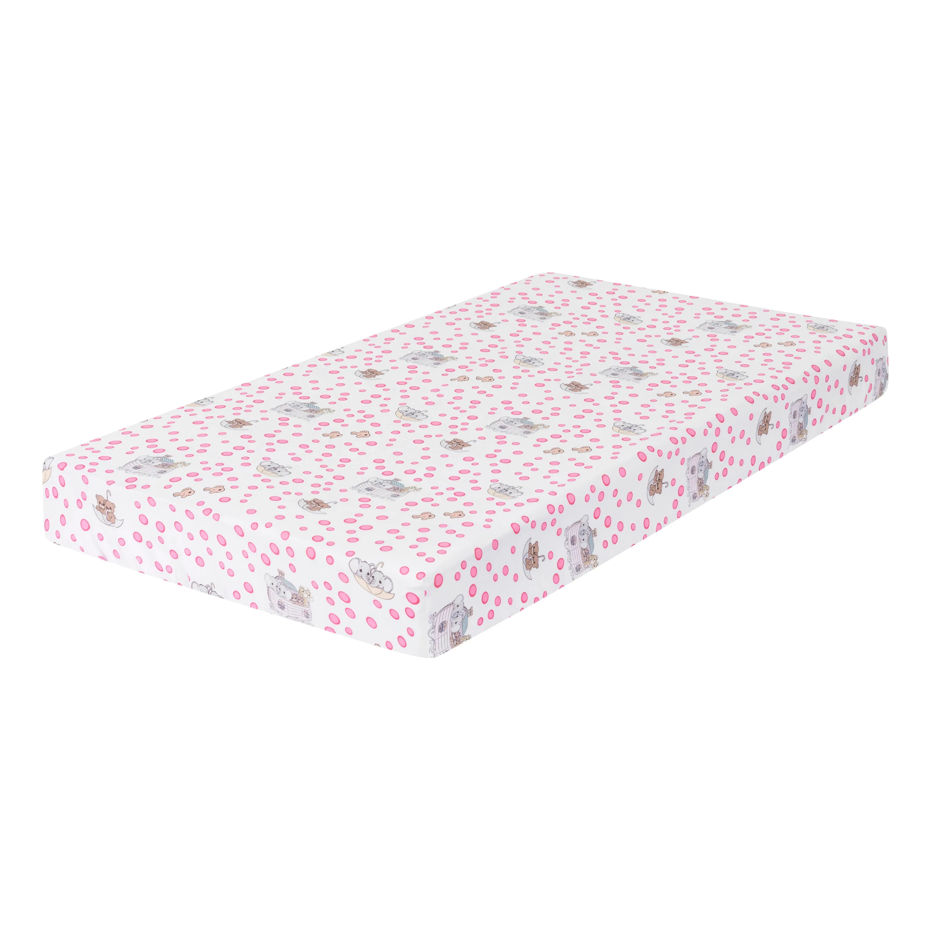 Precious Moments Girls 2 Pack Fitted Crib Sheet