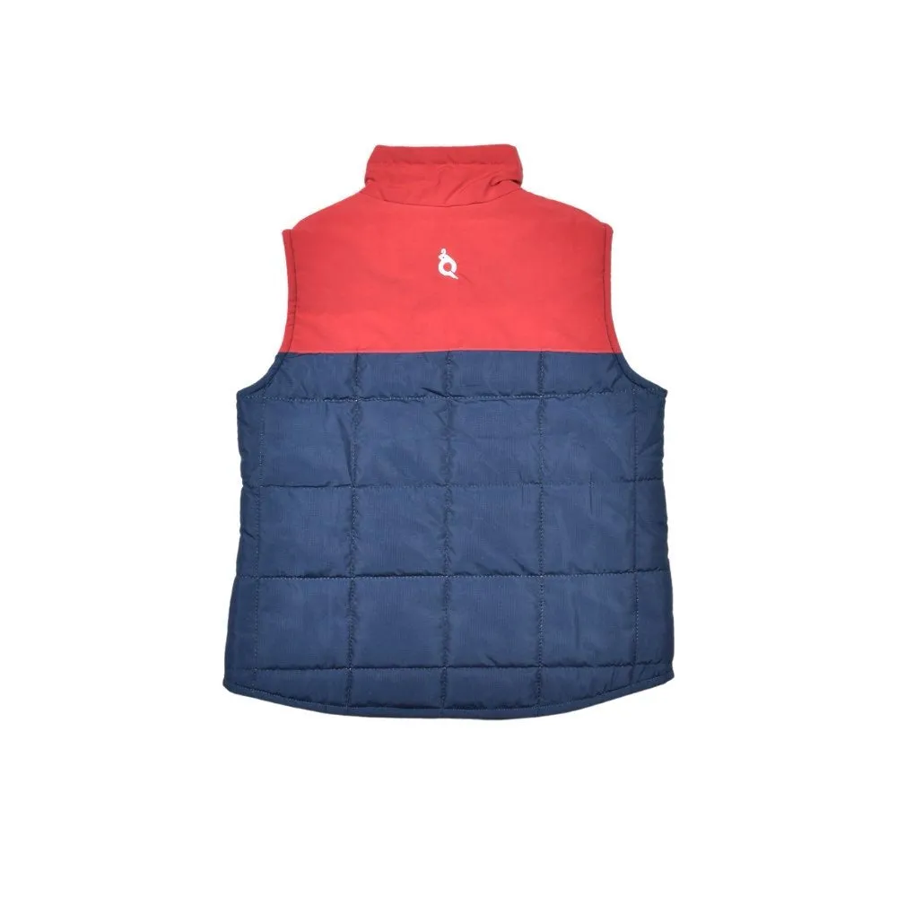 Quilted Vest - NavyRed