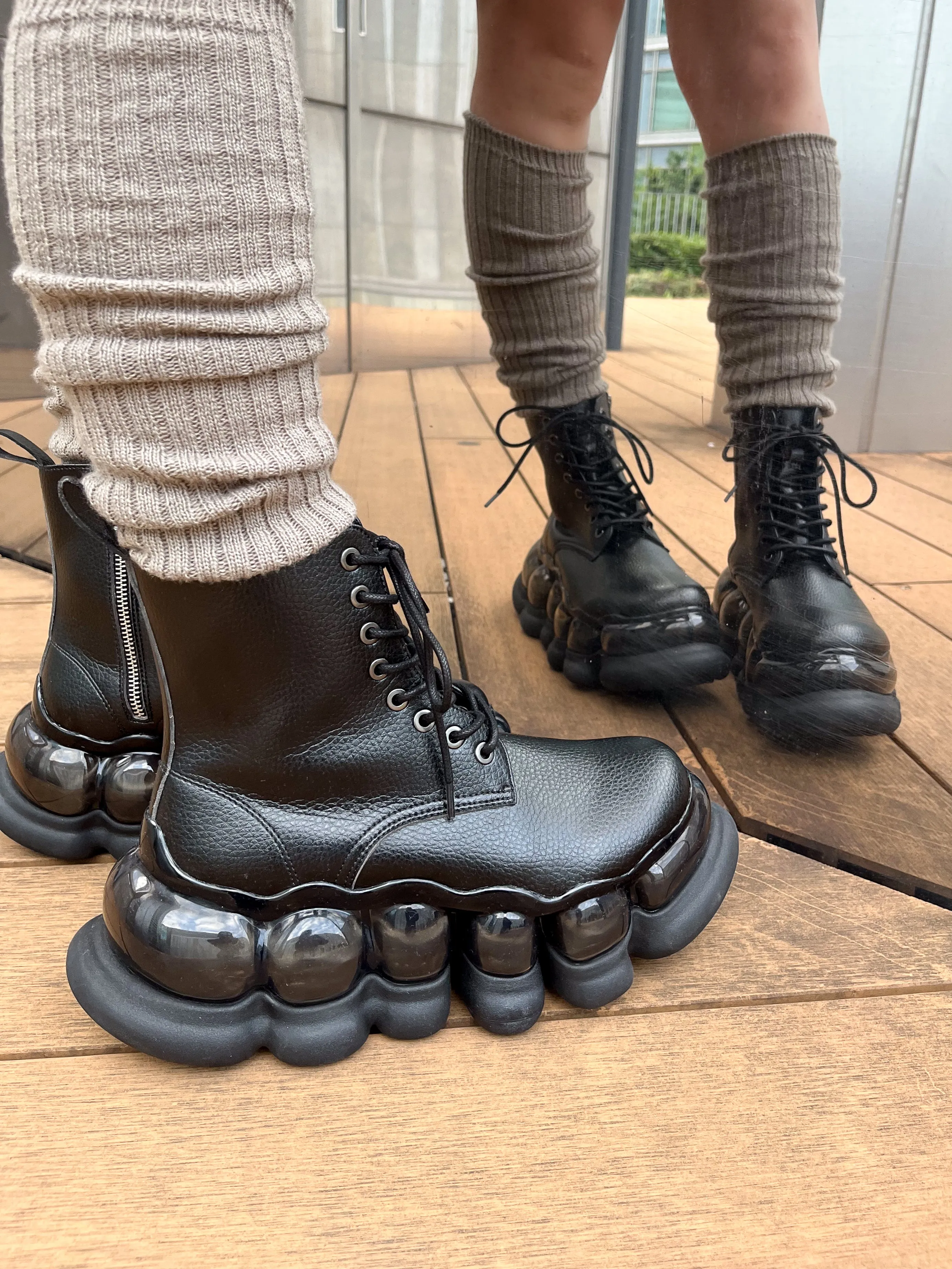 "Jewelry" Ark Eight Holes Boots / Black