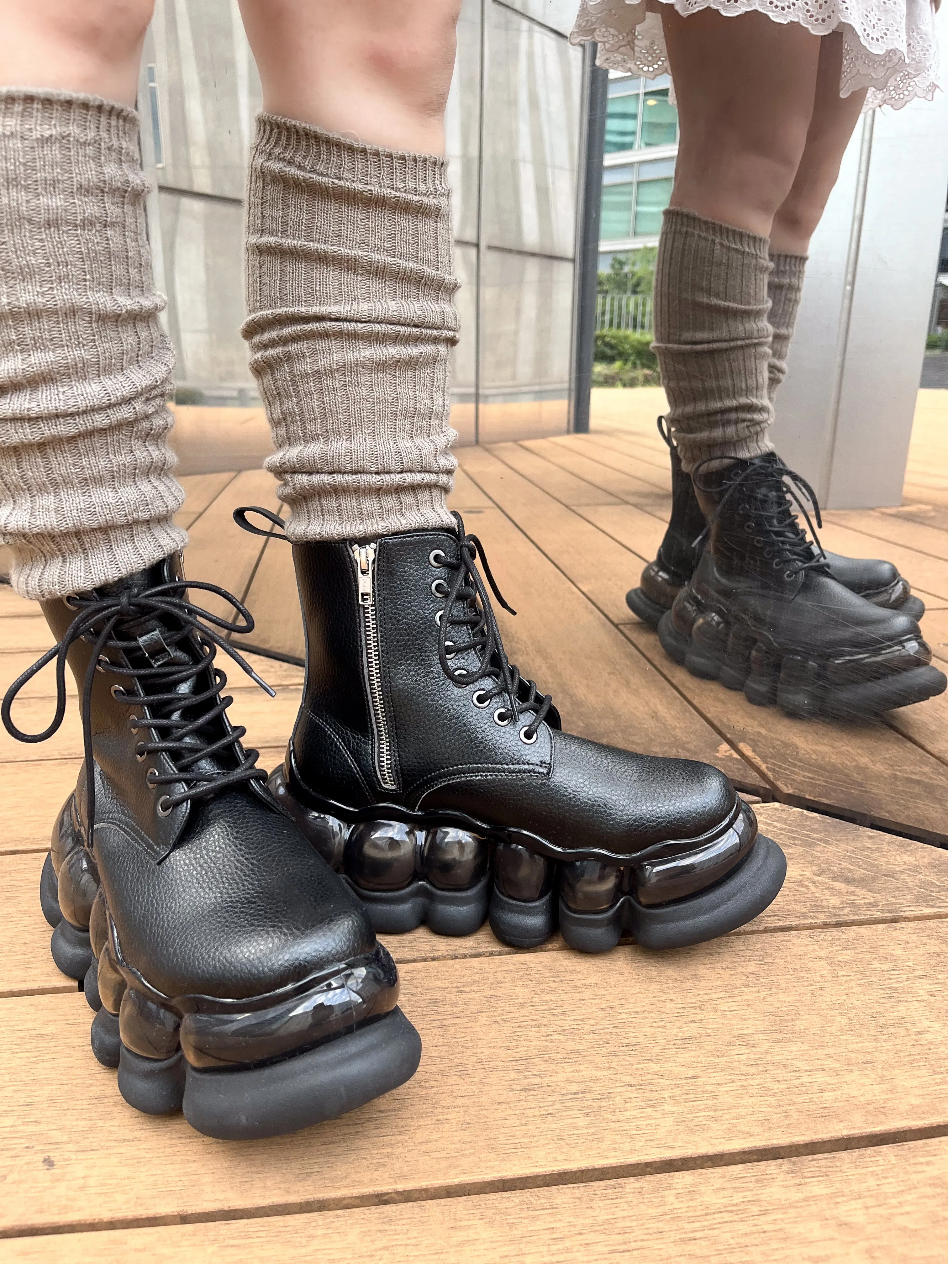 "Jewelry" Ark Eight Holes Boots / Black