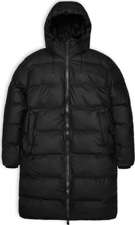 Rains Unisex Alta Long Puffer Jacket Black | Buy Rains Unisex Alta Long Puffer Jacket Black here | Outnorth