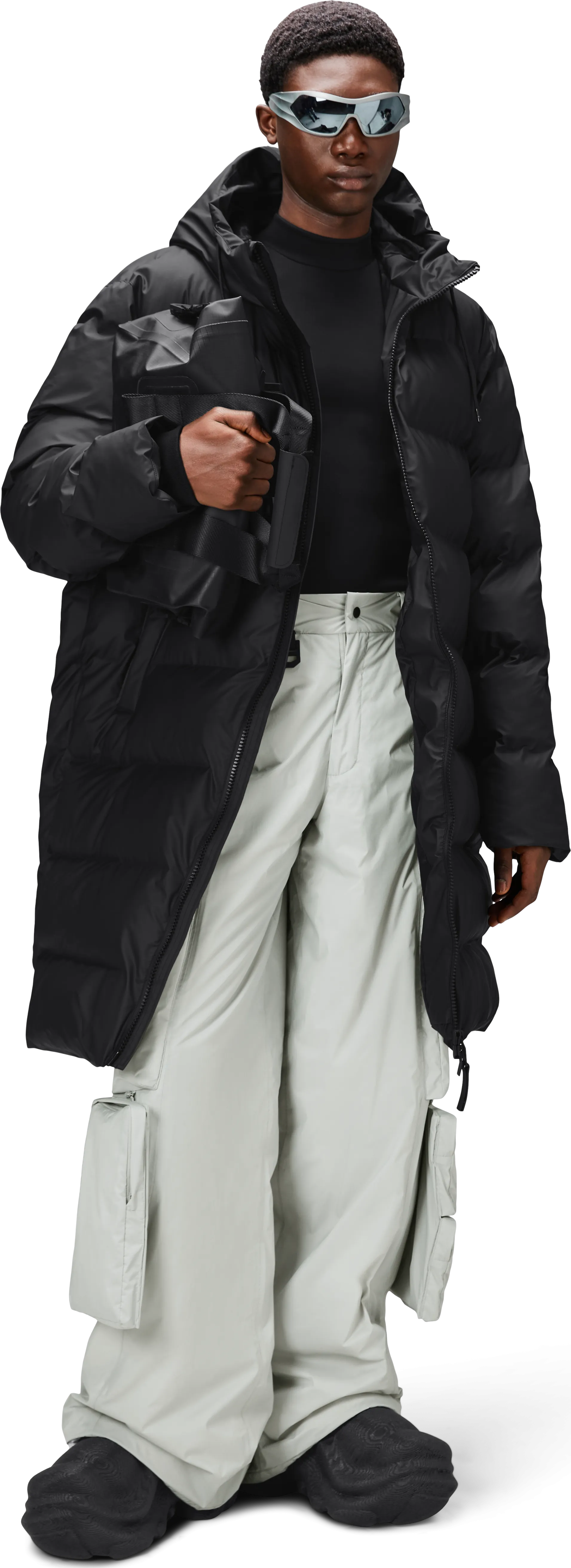 Rains Unisex Alta Long Puffer Jacket Black | Buy Rains Unisex Alta Long Puffer Jacket Black here | Outnorth