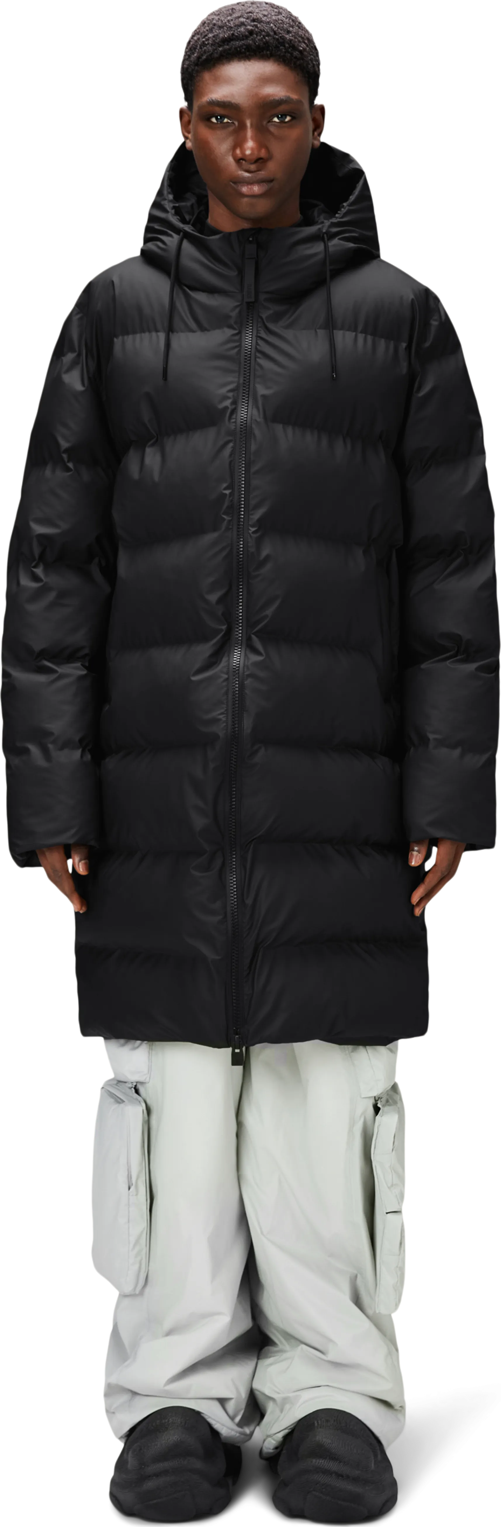 Rains Unisex Alta Long Puffer Jacket Black | Buy Rains Unisex Alta Long Puffer Jacket Black here | Outnorth