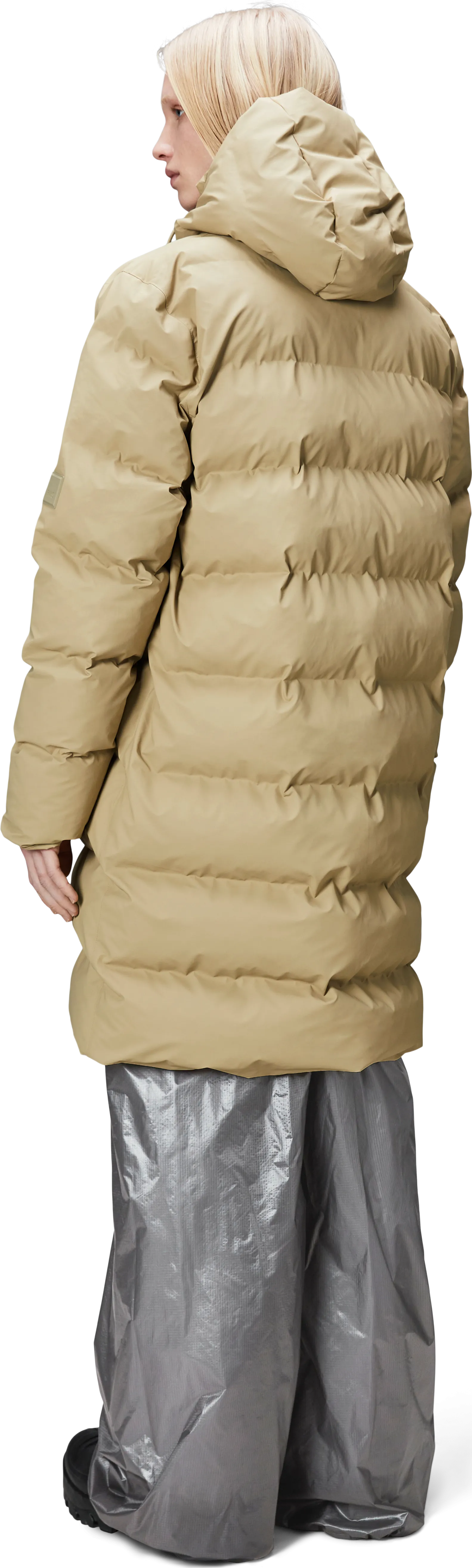 Rains Unisex Alta Long Puffer Jacket Sand | Buy Rains Unisex Alta Long Puffer Jacket Sand here | Outnorth