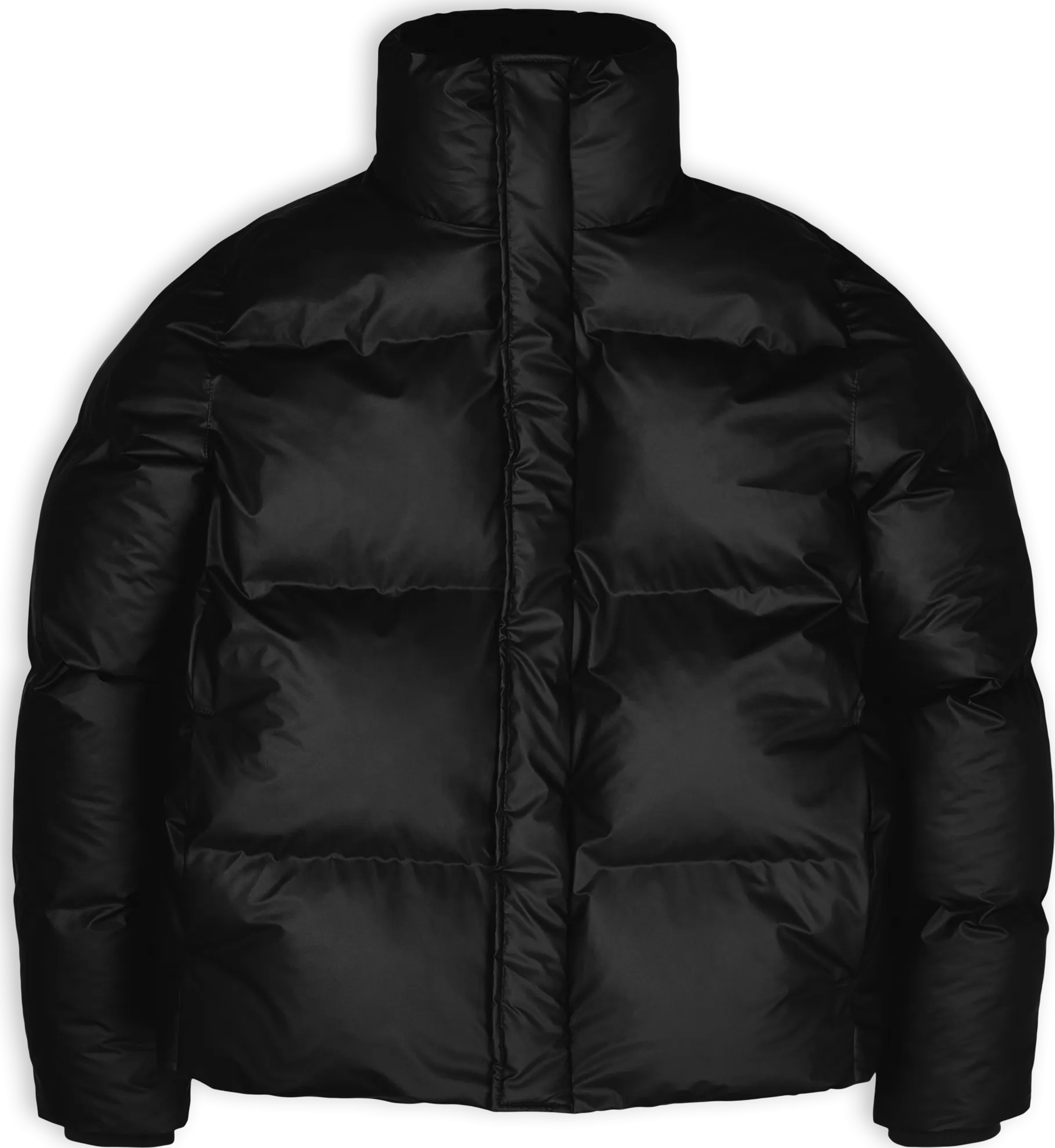 Rains Unisex Boxy Puffer Jacket Black | Buy Rains Unisex Boxy Puffer Jacket Black here | Outnorth