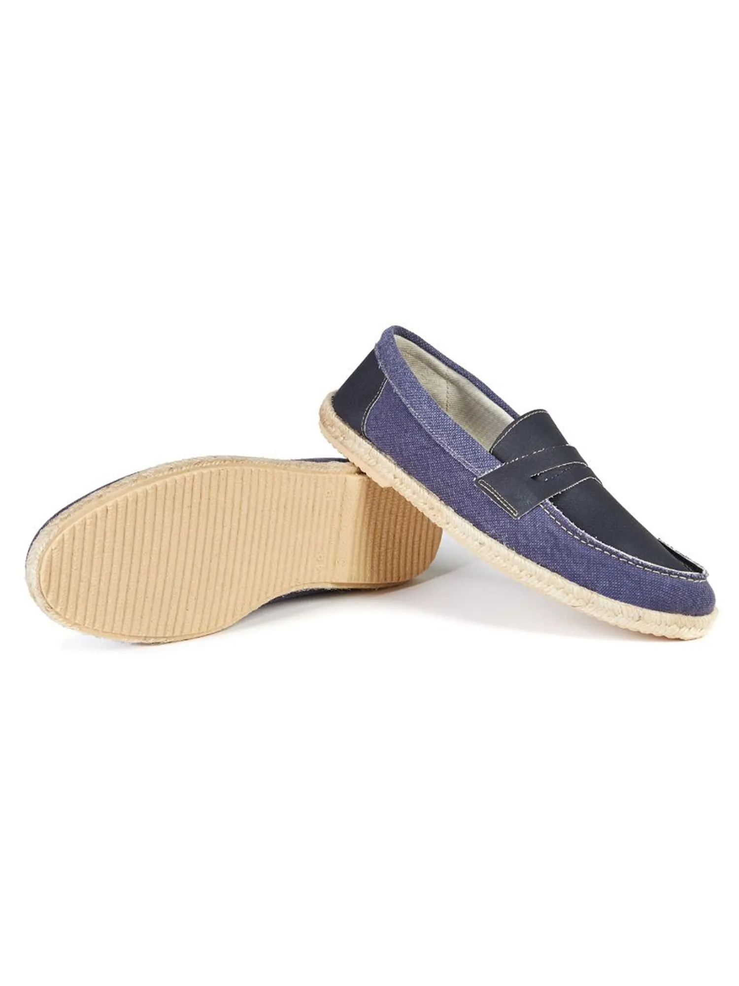 Recycled Espadrille Penny Loafers