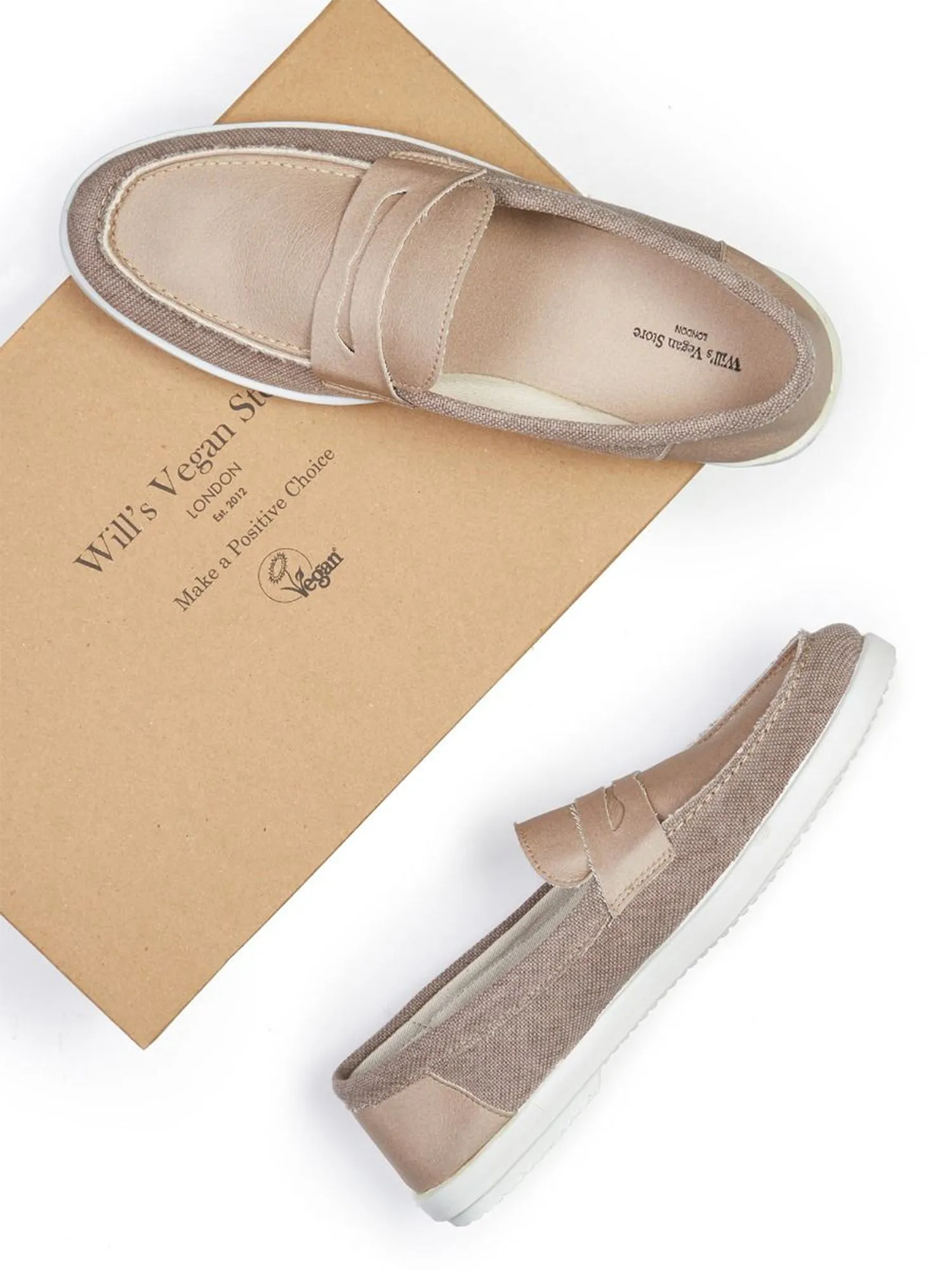 Recycled Espadrille Penny Loafers