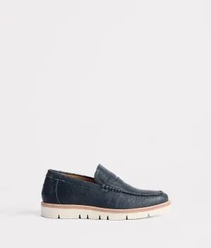 Ridgeline Exotic Penny Loafer :: Navy