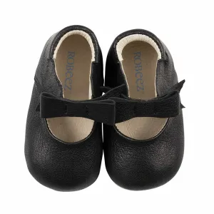 Robeez Black Sophia First Kicks Baby Shoe