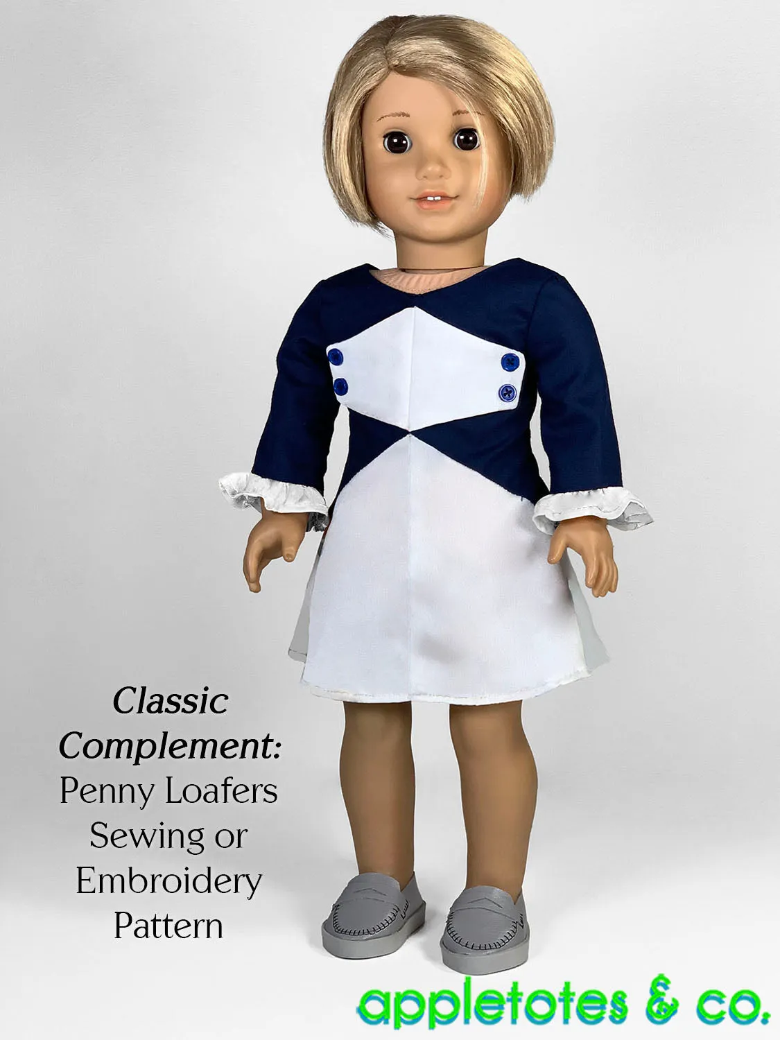 Sabine Dress 18 Inch Doll Sewing Pattern