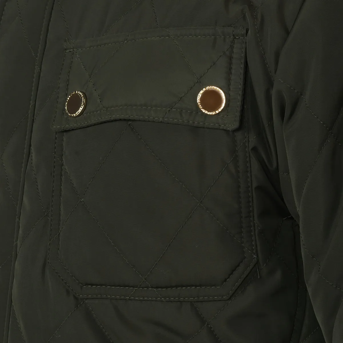 Safari Green Puffer Jacket by Brune & Bareskin