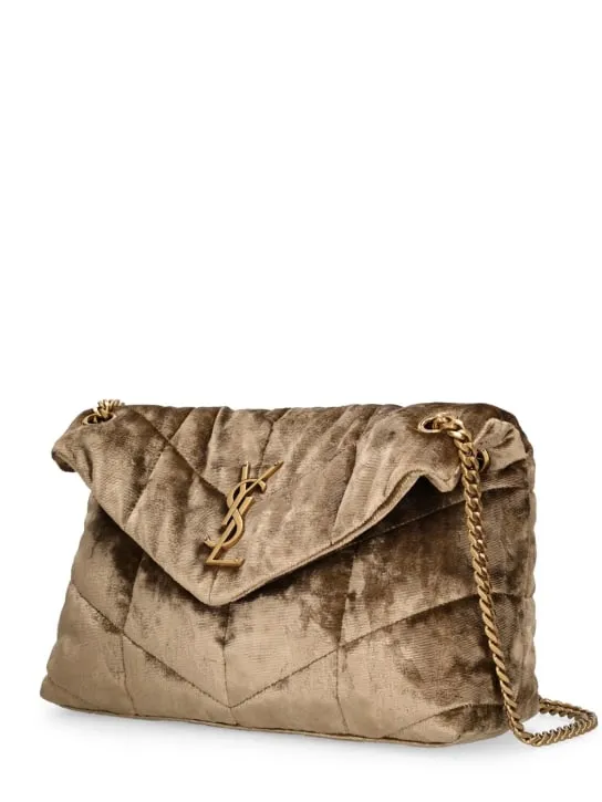 Saint Laurent   Small Puffer viscose blend shoulder bag 