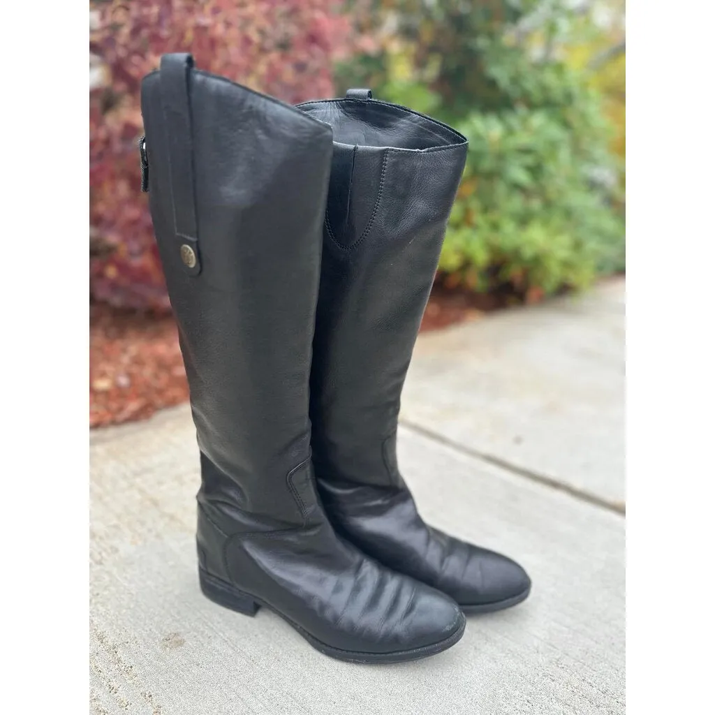 Sam Edelman Penny Leather Riding Boots - Size 7