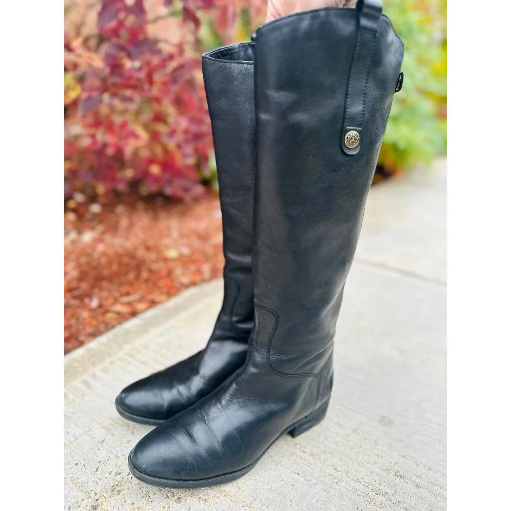 Sam Edelman Penny Leather Riding Boots - Size 7