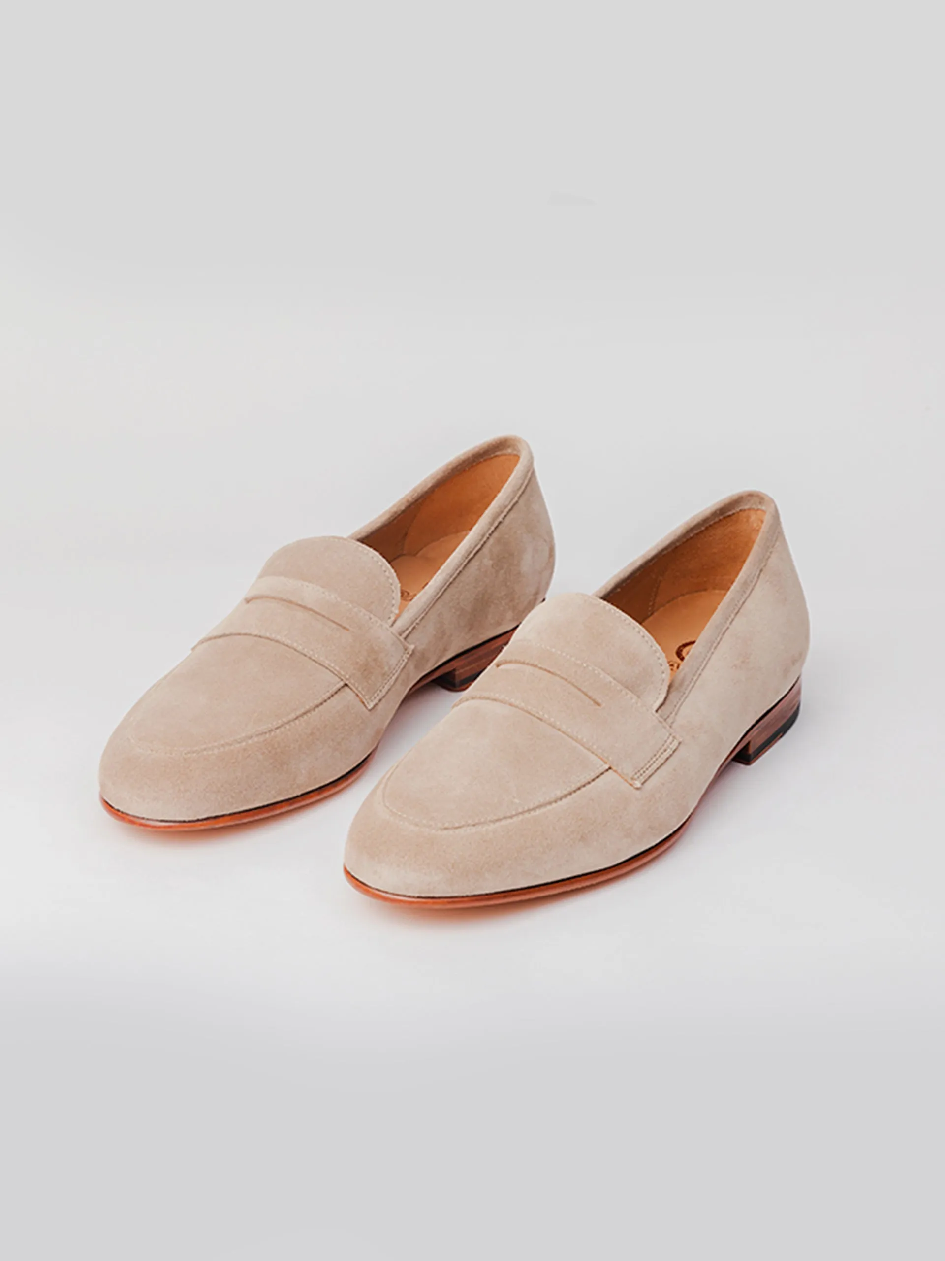 San Penny Loafer - Beige Suede