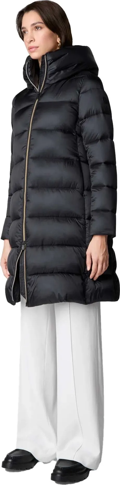 Save the Duck Women&#x27;s Animal Free Hooded Puffer Jacket Lysa Black | Buy Save the Duck Women&#x27;s Animal Free Hooded Puffer Jacket Lysa Black here | Outnorth