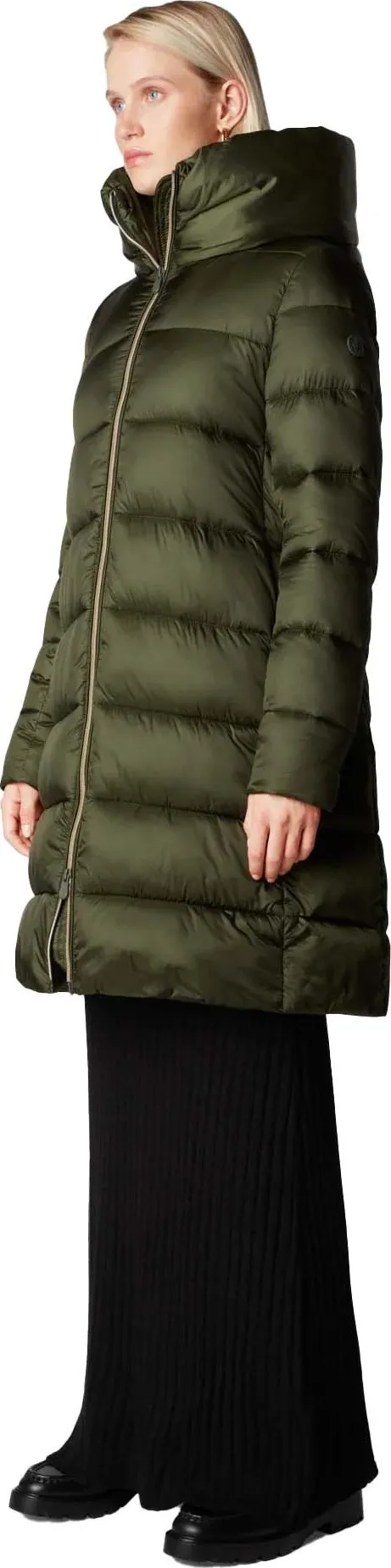 Save the Duck Women&#x27;s Animal Free Hooded Puffer Jacket Lysa Pine Green | Buy Save the Duck Women&#x27;s Animal Free Hooded Puffer Jacket Lysa Pine Green here | Outnorth