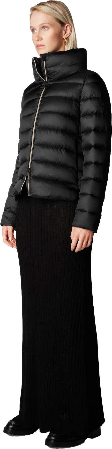 Save the Duck Women&#x27;s Animal Free Puffer Jacket Elsie Black | Buy Save the Duck Women&#x27;s Animal Free Puffer Jacket Elsie Black here | Outnorth