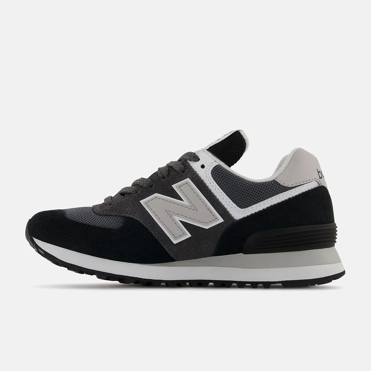 Scarpe Donna NEW BALANCE Sneakers 574 in Pelle colore Black e Magnet