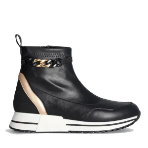 Scarpe LIU JO Kiss 637 Sneakers Boots in Tessuto Stretch con Catena