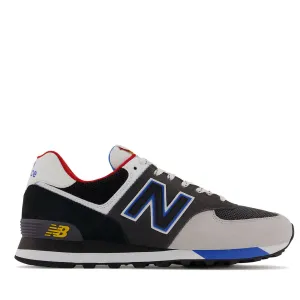 Scarpe Uomo NEW BALANCE Sneakers 574 in Mesh e Suede colore Black e Grey