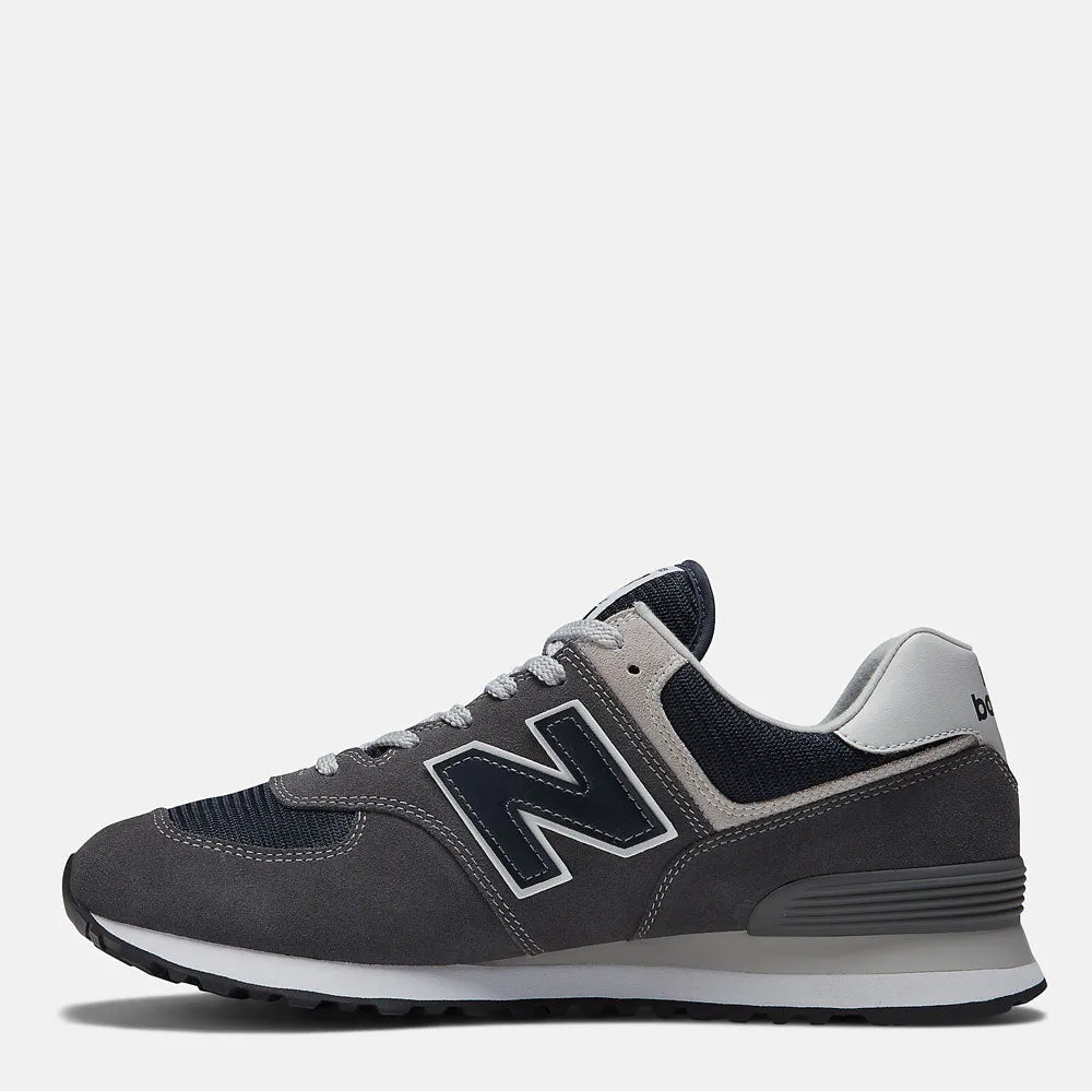 Scarpe Uomo NEW BALANCE Sneakers 574 in Mesh e Suede colore Grey e Navy