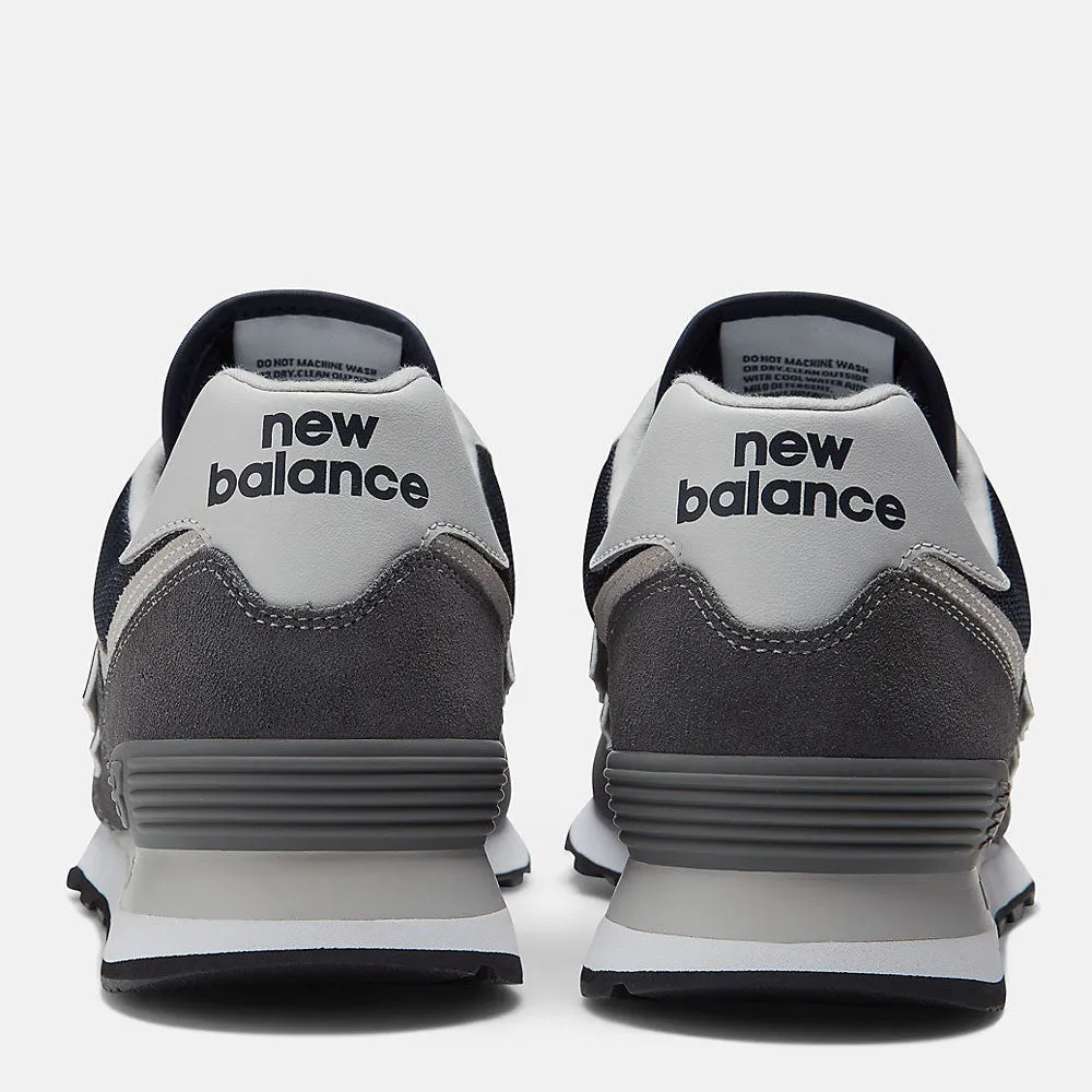 Scarpe Uomo NEW BALANCE Sneakers 574 in Mesh e Suede colore Grey e Navy