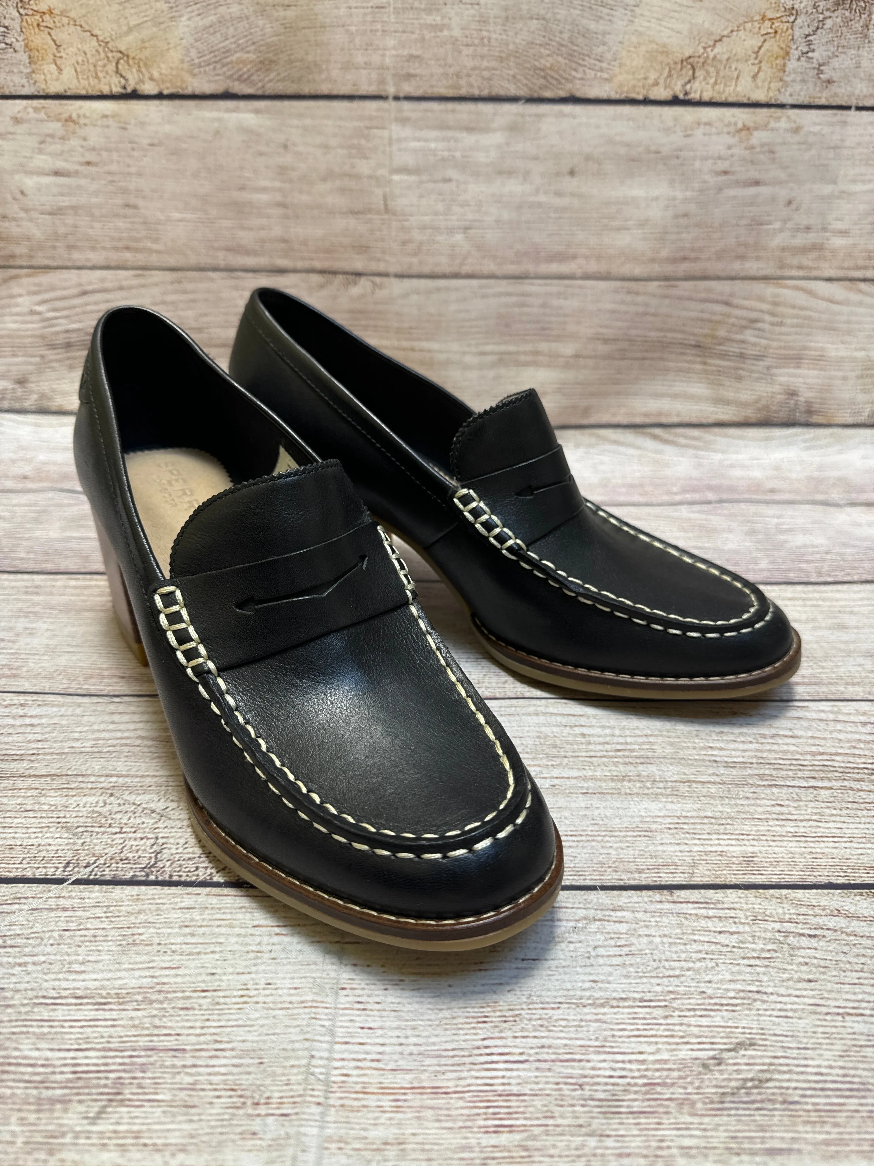 Shoes Heels Block By Sperry In Black, Size: 8.5