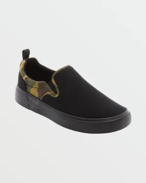 Shore Slip On Shoes - Black/Camo/Multi